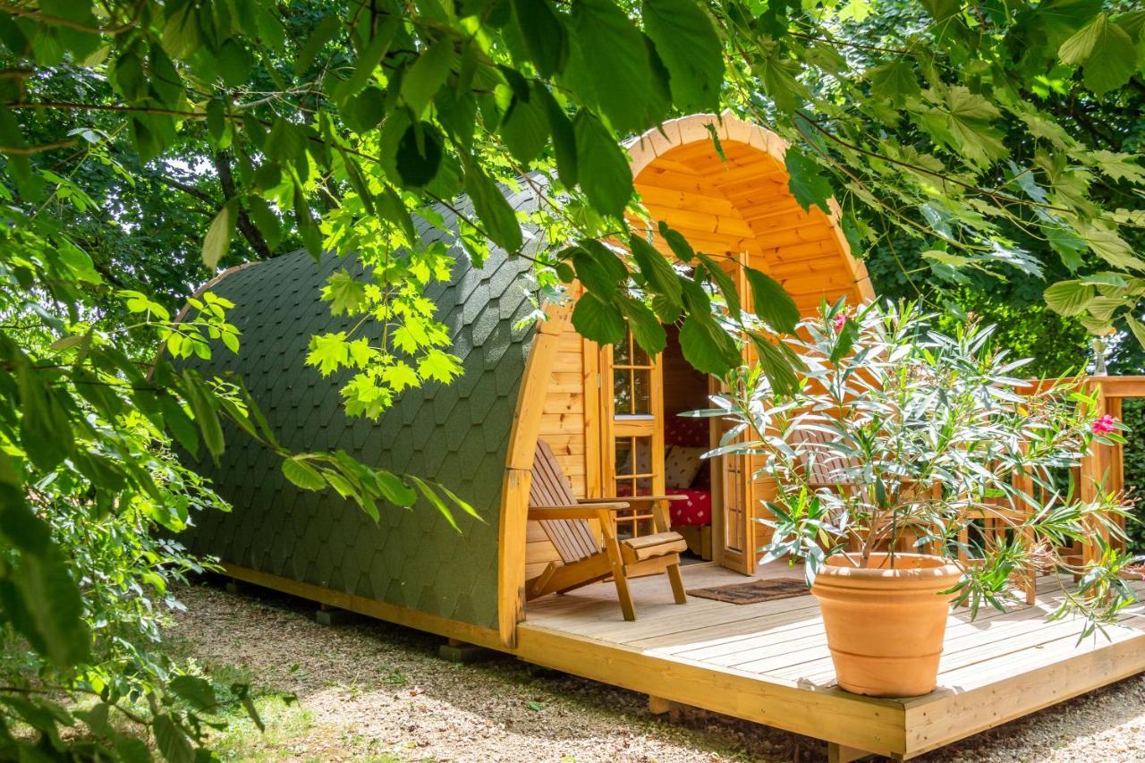 Cabane En Bois Avec Bain Nordique Asnieres-sur-Vegre Eksteriør bilde